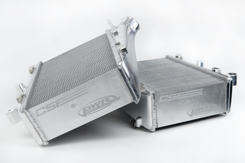 Audi RS6 Performance Intercooler System - CSF - Twin Intercooler Set with Formula-1 Grade Core by PWR - Raw Billet Aluminum - `20-`27