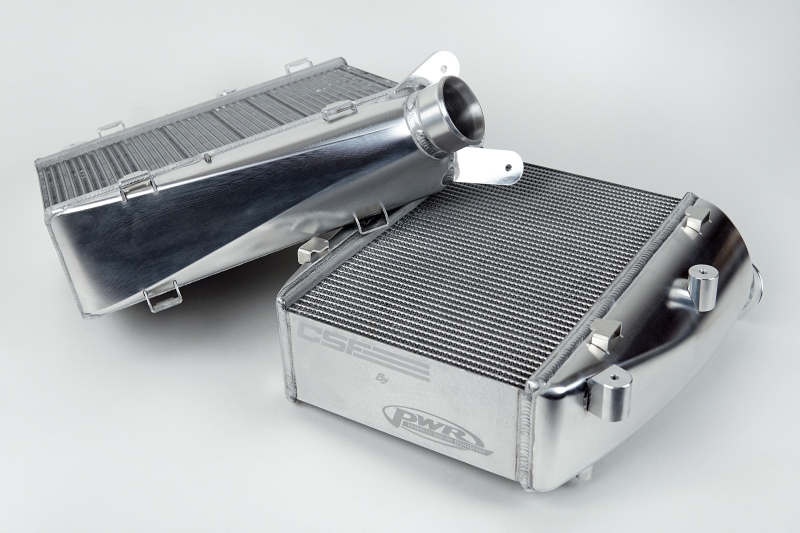 Audi RS6 Performance Intercooler System - CSF - Twin Intercooler Set with Formula-1 Grade Core by PWR - Raw Billet Aluminum - `20-`27