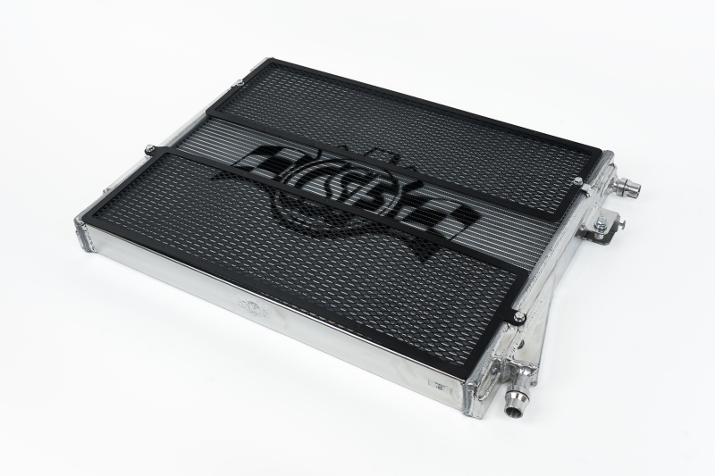 BMW M3 Front Mount Heat Exchanger - CSF - High-Performance Front Mount, 2-Row 42mm Core (B-Tube), Includes Black Rock Guards - Polished Aluminum - `21-`27
