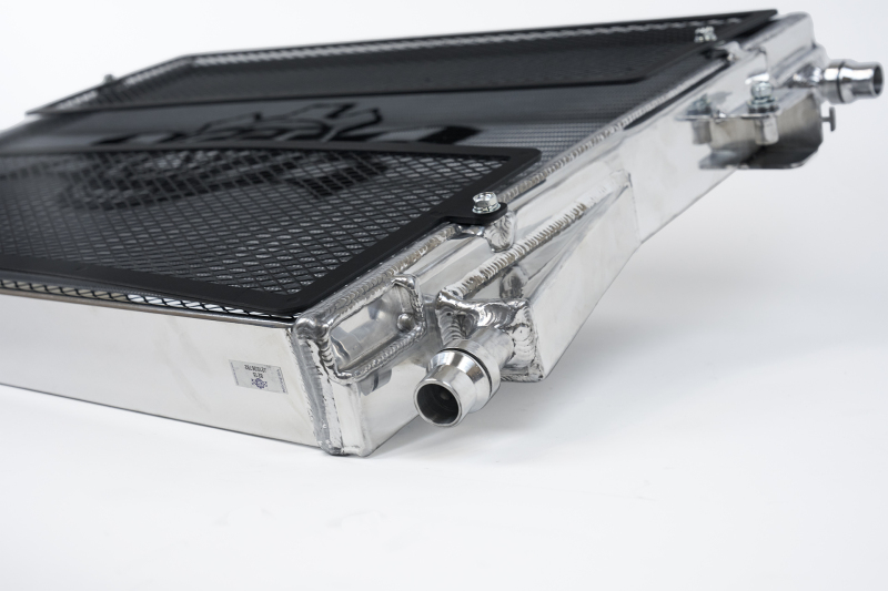 BMW M3 Front Mount Heat Exchanger - CSF - High-Performance Front Mount, 2-Row 42mm Core (B-Tube), Includes Black Rock Guards - Polished Aluminum - `21-`27