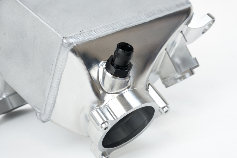 BMW M2 Charge Air Cooler Manifold - CSF - Level-Up, Raw Billet, Liquid-to-Air Bar & Plate Core, Integrated Port Injection - Raw Billet Aluminum - `23-`27