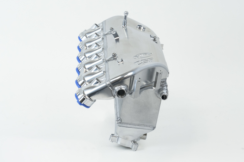 BMW M2 Charge Air Cooler Manifold - CSF - Level-Up, Raw Billet, Liquid-to-Air Bar & Plate Core, Integrated Port Injection - Raw Billet Aluminum - `23-`27