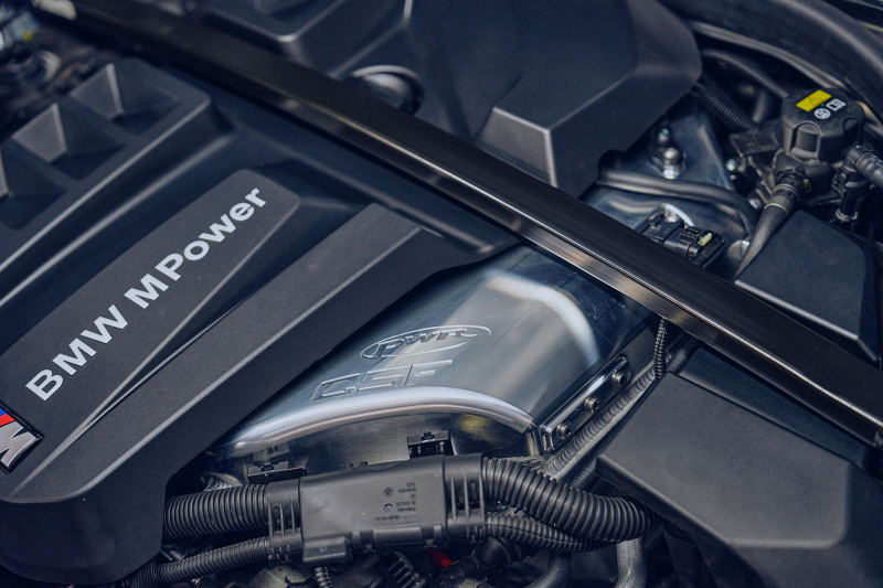 BMW M4 Charge Air Cooler Manifold - CSF - Level-Up, Raw Billet, Liquid-to-Air Bar & Plate Core, Integrated Port Injection - Raw Billet Aluminum - `21-`27