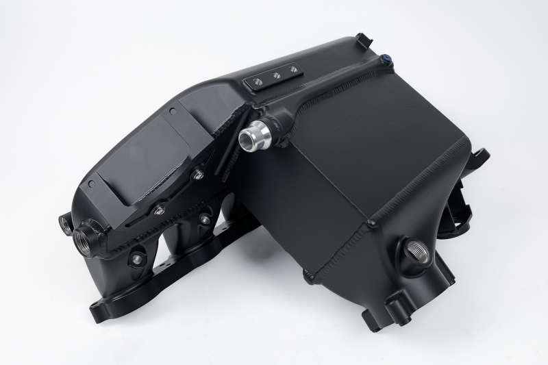 BMW M4 Charge Air Cooler Manifold - CSF - Level-Up, Liquid-to-Air Bar & Plate Core, Integrated Port Injection, KIYLEX Thermal Spacer - Thermal Dispersion Black - `21-`27