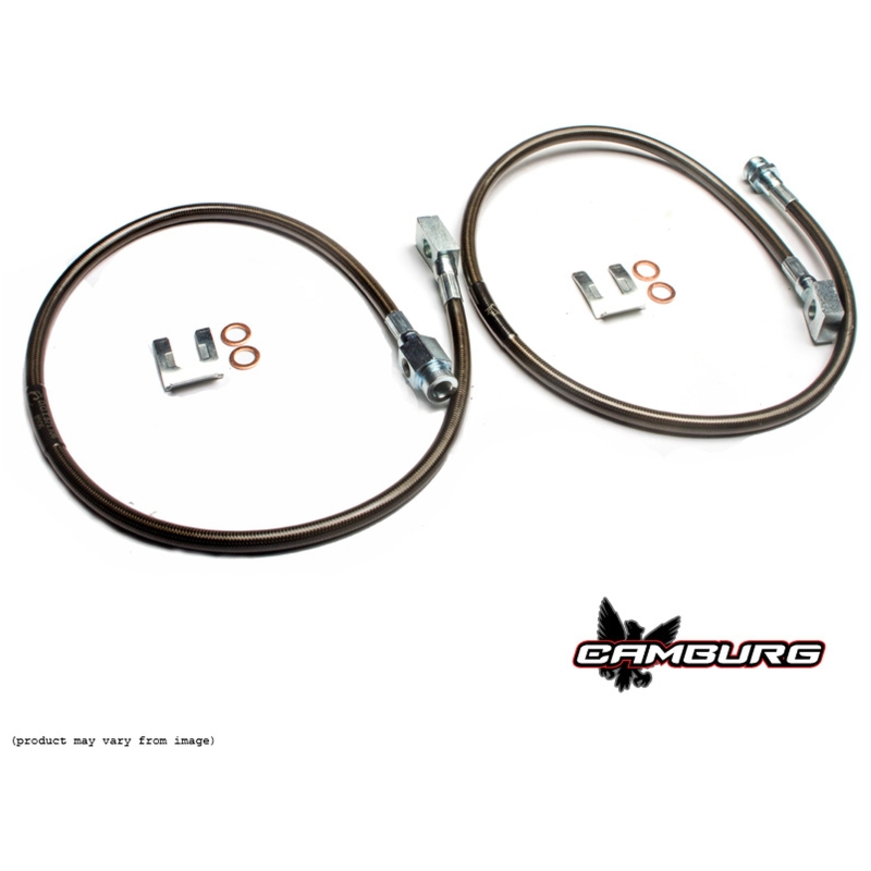 Ford Ranger Edge Brake Line Kit - Front - Camburg - Extended Length, Teflon-lined, Stainless Steel Braided, Kevlar Reinforced - `01-`12