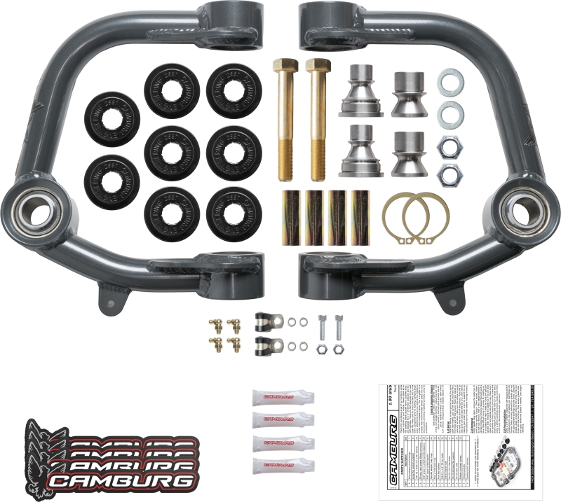 Toyota 4Runner Suspension Control Arm Kit - Camburg - Performance Uniball Upper Arms - Steel gray powder-coated - `96-`02