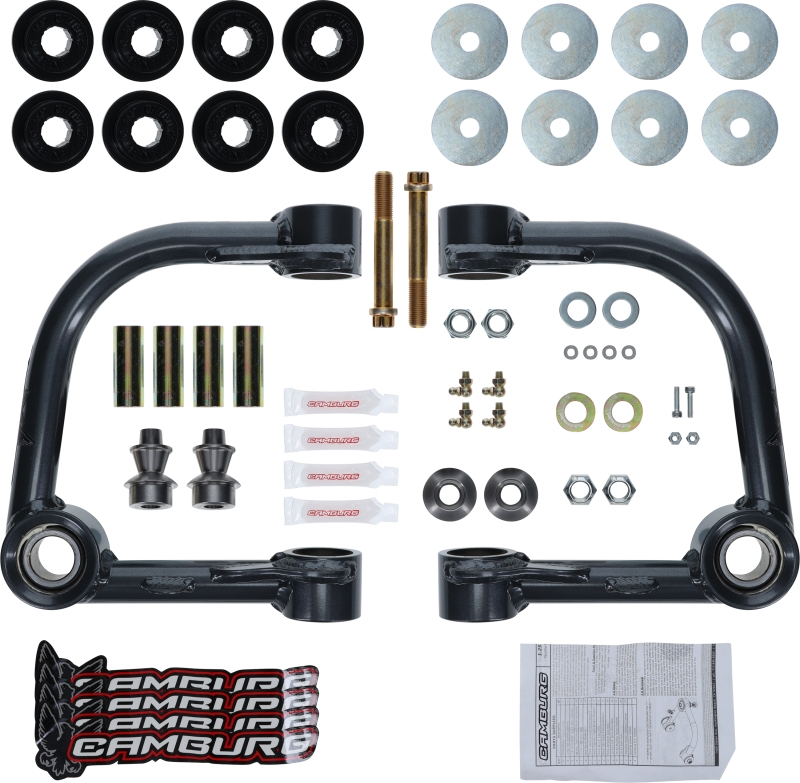 Toyota HiLux Suspension Control Arm Kit - Camburg - 1.25 Performance Uniball - Steel gray - `05-`21
