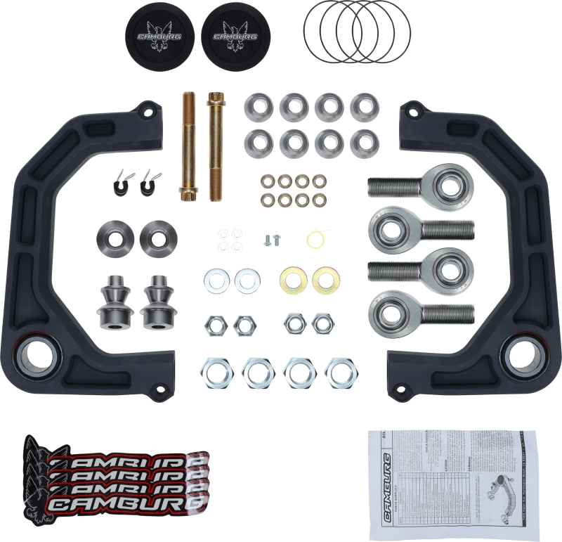 Toyota Prado Suspension Control Arm Kit - Camburg - KINETIK V2 Performance Billet Uniball - Gun Metal Gray - `03-`21