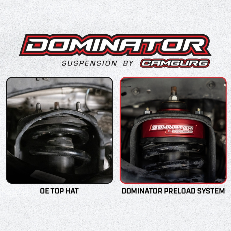 Toyota 4Runner Suspension Lift Kit - Front - Camburg - Dominator Preload Spacer - Red - `03-`24