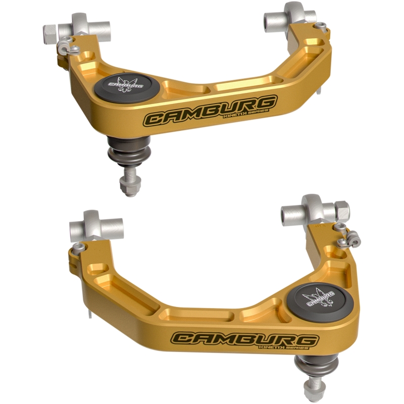 Toyota Land Cruiser 300 Suspension Control Arm Kit - Camburg - KINETIK V2 Performance Billet X-Joint XL - Gold - `22-`25