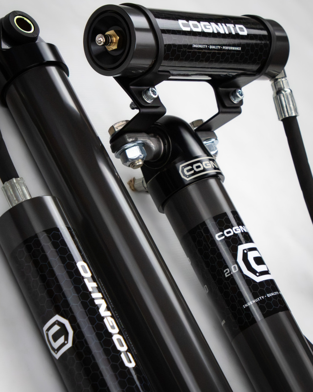 GMC Sierra 3500 Suspension Lift Kit - Cognito - 4in Performance Billet UCA + Cognito 2.0 RR Shocks - Black - `20-`26