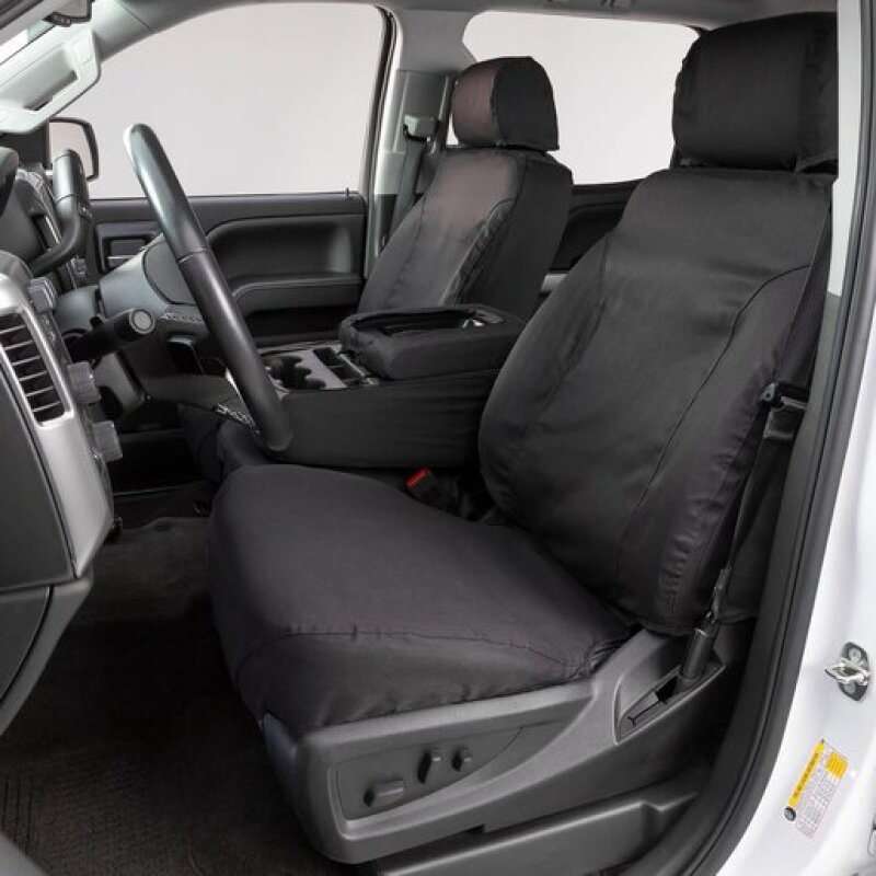 Ram ProMaster Seat Cover - Front - Covercraft - Polycotton SeatSaver Custom - Charcoal - `23-`27