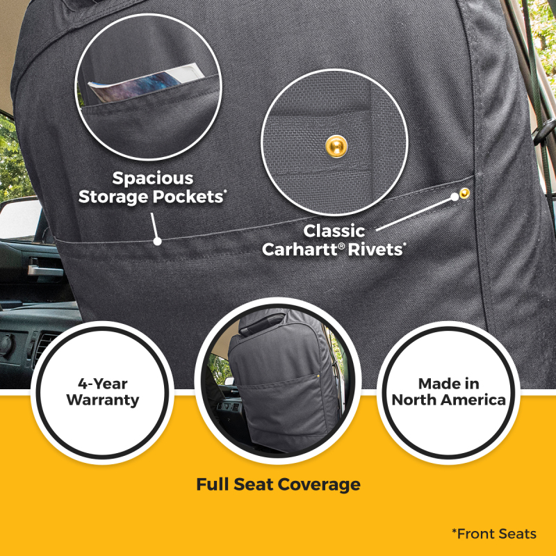 Jeep Wrangler Seat Covers - Front - Covercraft - Carhartt Super Dux SeatSaver - `24-`26