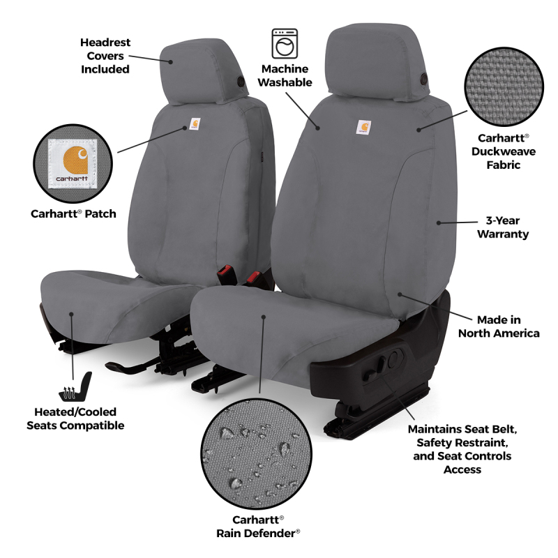 Jeep Wrangler Seat Cover - Front Row - Covercraft - Carhartt SeatSaver Custom - `24-`26