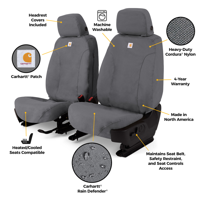 Jeep Wrangler Seat Cover - Front - Covercraft - Carhartt Super Dux SeatSaver - `24-`26