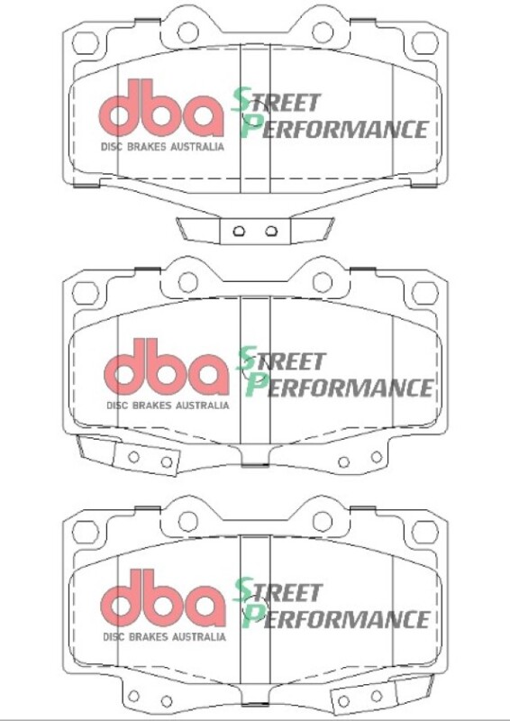 Toyota Tacoma Brake Pads - Front - DBA - SP Performance - `95-`04
