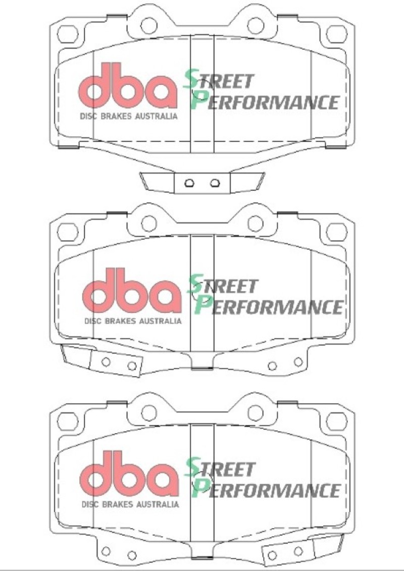 Toyota Tacoma Brake Pads - Front - DBA - SP Performance - `95-`04