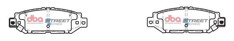 Toyota Supra Brake Pads - Rear - DBA - Street Series - `93-`01