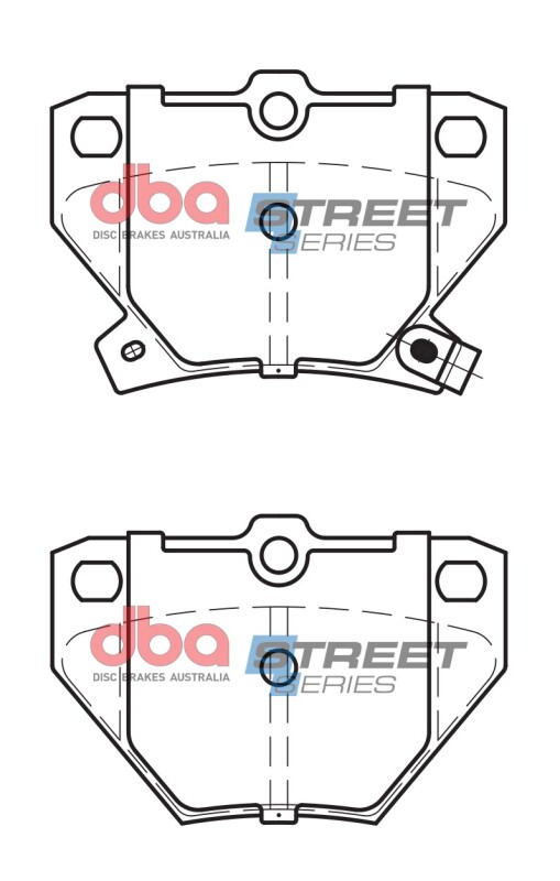 Pontiac Vibe Brake Pads - Rear - DBA - Street Series - `03-`08