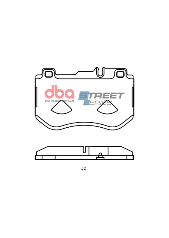 Mercedes-Benz C300 Brake Pads - Front - DBA - Street Series - `19-`20