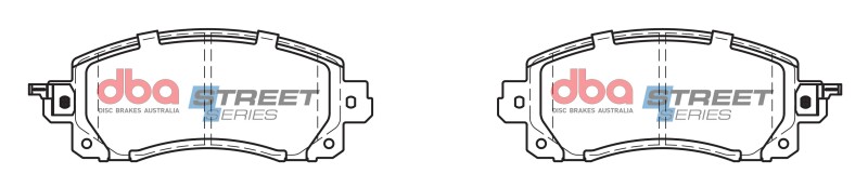 Subaru Impreza Brake Pads - Front - DBA - Street Series - `18-`27