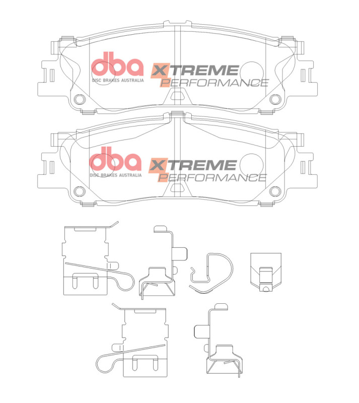 Toyota Land Cruiser Brake Pads - Rear - DBA - Xtreme Performance - `22-`27