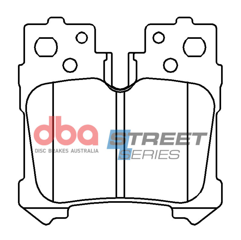 Lexus LS460 Brake Pads - Rear - DBA - Street Series - 2017
