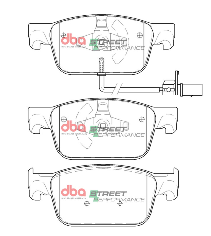 Audi A4 Brake Pads - Front - DBA - Street Performance - `16-`27