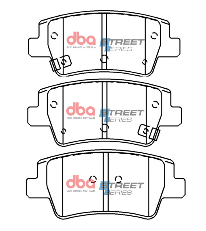 Hyundai Elantra GT Brake Pads - Rear - DBA - Street Series - `17-`20