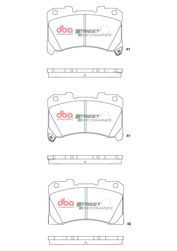 Toyota Corolla GR Brake Pads - Front - DBA - Street Performance - 2023+