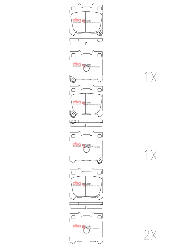 Toyota GR Corolla Brake Pads - Rear - DBA - RP Performance - `22-`27