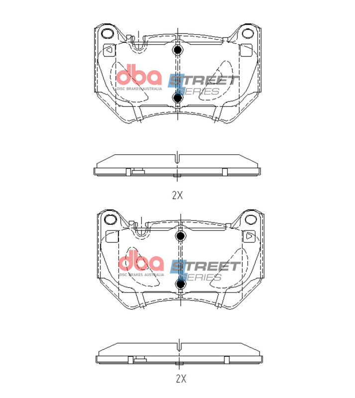 Audi Q5 Brake Pads - Front - DBA - Street Series - `17-`27