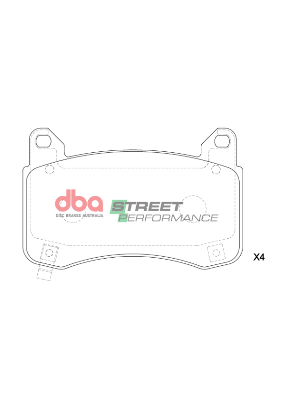 Tesla 3 Brake Pads - Front - DBA - Street Performance - `22-`23