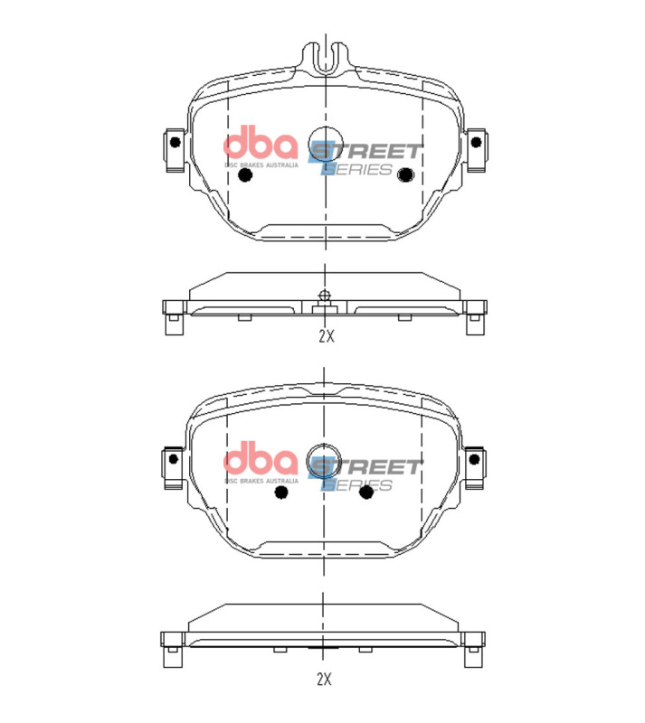 Mercedes-Benz AMG GT 53 Brake Pads - Rear - DBA - Street Series - `19-`20