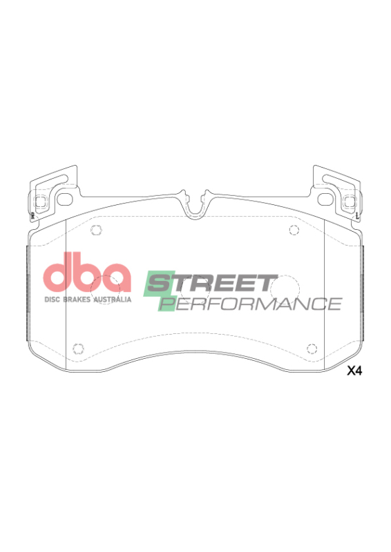 Mercedes-Benz GLE53 AMG Brake Pads - Front - DBA - Street Performance - `21-`27
