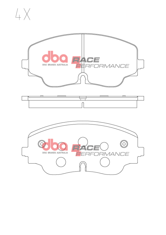 Volkswagen Golf R Brake Pads - Front - DBA - Race Performance - `22-`27
