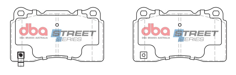 Ford GT Brake Pads - Rear - DBA - Street Series - `05-`06