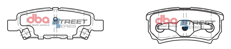 Chrysler 200 Brake Pads - Rear - DBA - Street Series - `11-`14