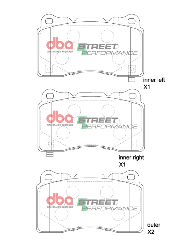 Honda Civic Type-R Brake Pads - Front - DBA - Street Performance - `22-`27