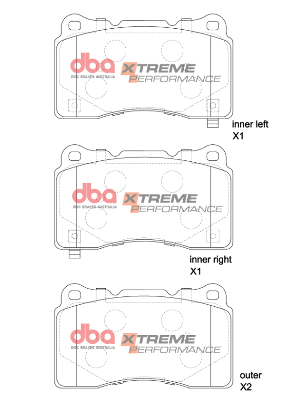 Honda Civic Type-R Brake Pads - Front - DBA - XP Performance - `22-`27
