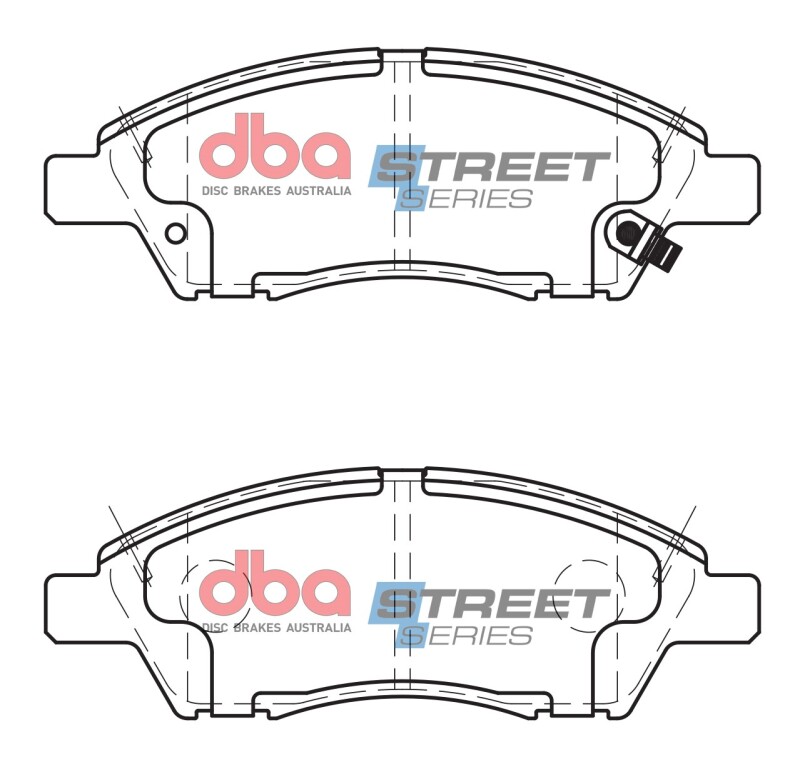 Nissan Versa Brake Pads - Front - DBA - Street Series - `12-`19