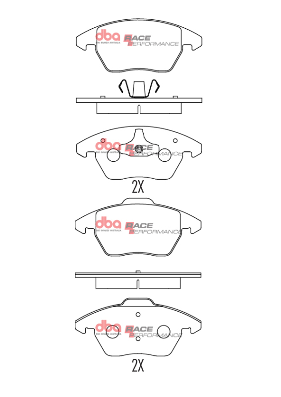 Volkswagen GTI Brake Pads - Front - DBA - RP Performance - `06-`13