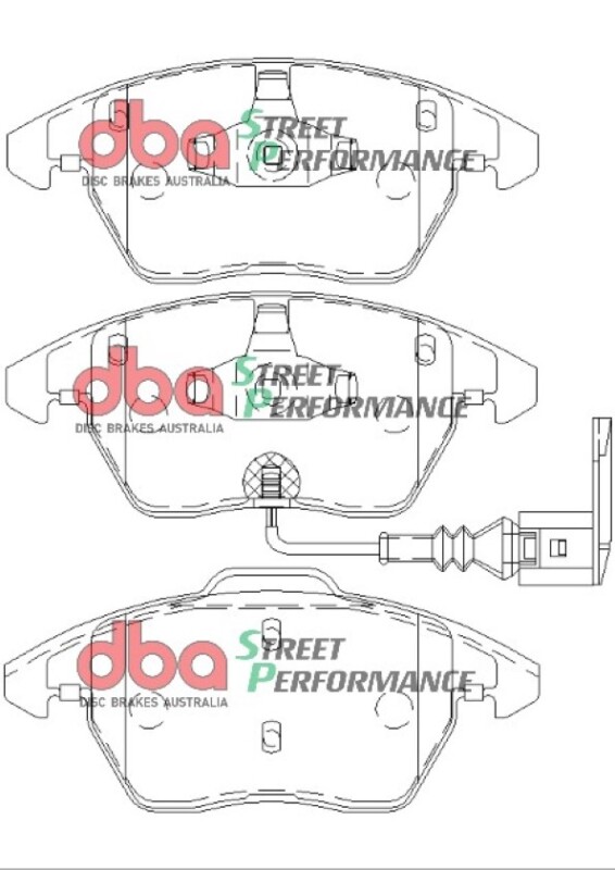Volkswagen GTI Brake Pads - Front - DBA - Street Performance - `06-`13