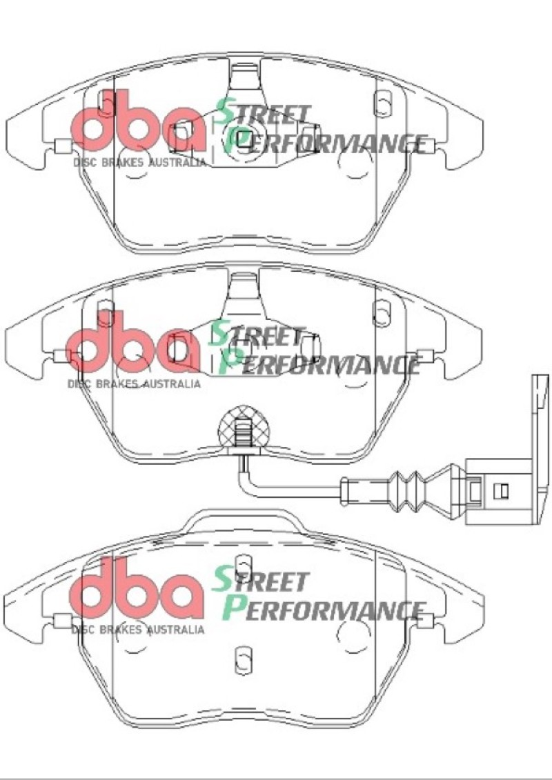 Volkswagen GTI Brake Pads - Front - DBA - Street Performance - `06-`13