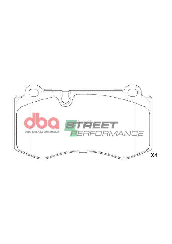 Mercedes-Benz CL550 Brake Pads - Front - DBA - Street Performance - `07-`14