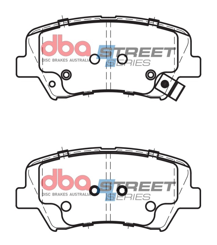 Hyundai Elantra Coupe Brake Pads - Front - DBA - Street Series - `11-`16