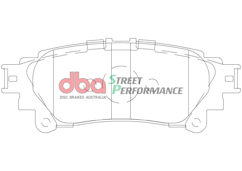 Lexus GS200t Brake Pads - Rear - DBA - Street Performance - `16-`18