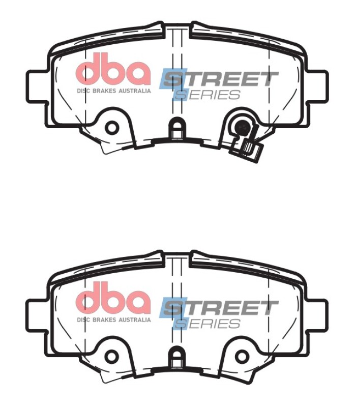 Mazda 3 Brake Pads - Rear - DBA - Street Series - `14-`16