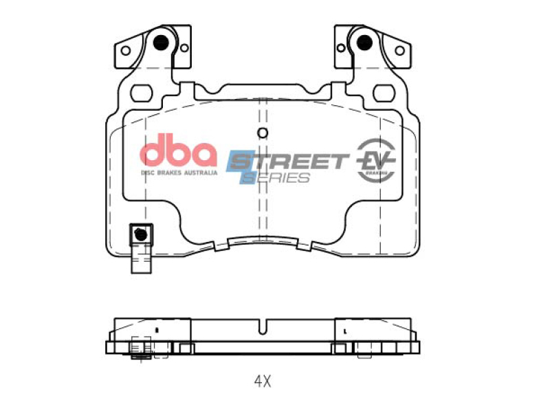 Cadillac ATS Brake Pads - Front - DBA - Street Series EV - `13-`19