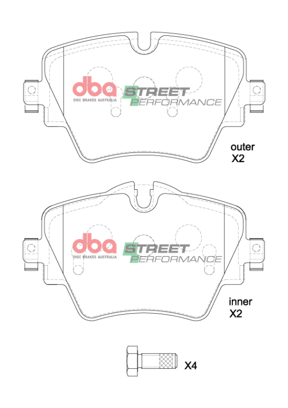 Toyota Supra Brake Pads - Front - DBA - SP Performance - `20-`23